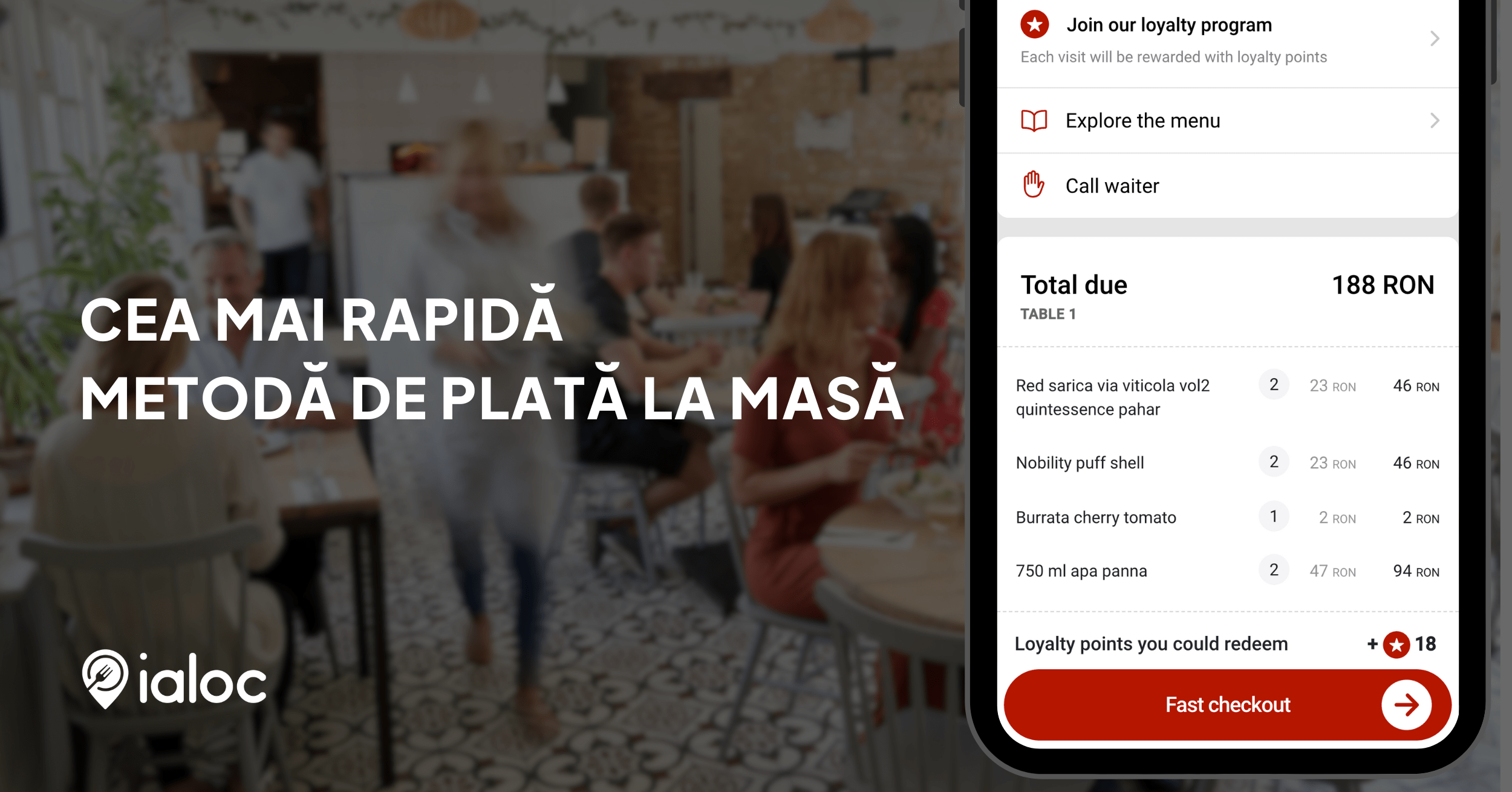 Meniu QR i Fidelizare n Restaurante Ialoc Business
